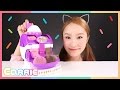 凱利的2 in1冰淇淋食玩製作玩具遊戲 |  凱利和玩具朋友們 CarrieAndToys
