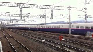 つばさ・やまびこ177号 E3系2000番台L70編成+E2系1000番台J75編成 福島駅到着