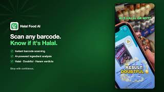 Halal Food AI — Scan any barcode. Know if it's Halal. #Halal #HalalFoodScanner screenshot 5