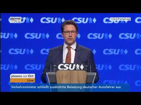 CSU-Parteitag: Bericht des Generalsekretärs am 04.11.2016