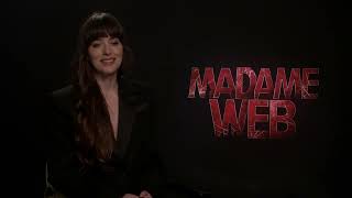 MADAME WEB Interview Dakota Johnson - fun days on set - Superpower in real life - learning CPR