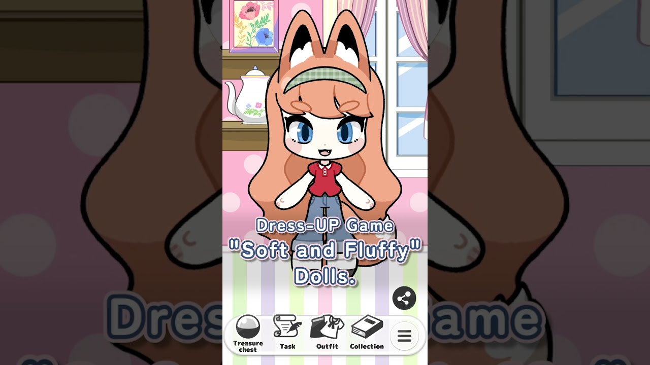 The new dress-up game, "Kawaii Dress Up Soft & Fluffy Dolls", is now available!