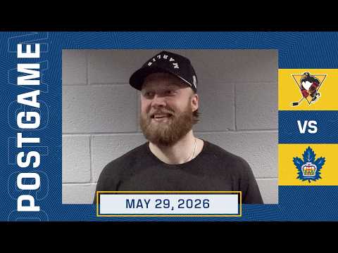 Alex Nylander | RD4 GM2 Post Game vs Wilkes-Barre/Scranton Penguins | May 29, 2026