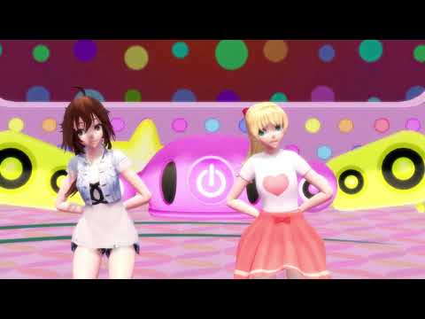 MMD: Positive dance time starring the twins