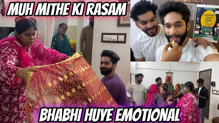 Muh Mithe Mai Bhabhi Huye Emotional 😭 | Abresh Ka Muh Mitha | Zeeshan And Abresh