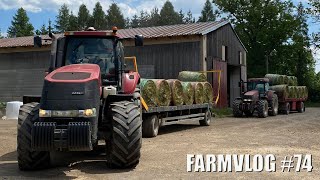 FARMVlog #74 - Odvoz senážních balíku s Case IH Magnum 260