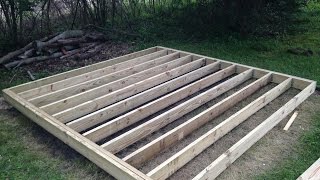 Building a Mini Barn. Part one: Foundation. There are a lot of ways to build a foundation for a mini barn, a skid foundation is 