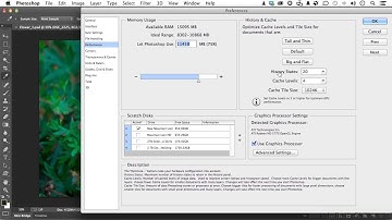 Adobe Photoshop CC for Photographers Tutorial | Setting Performance Settings