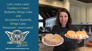 Butterfly Wing Cake turns out to be short cake! with Coach Becky