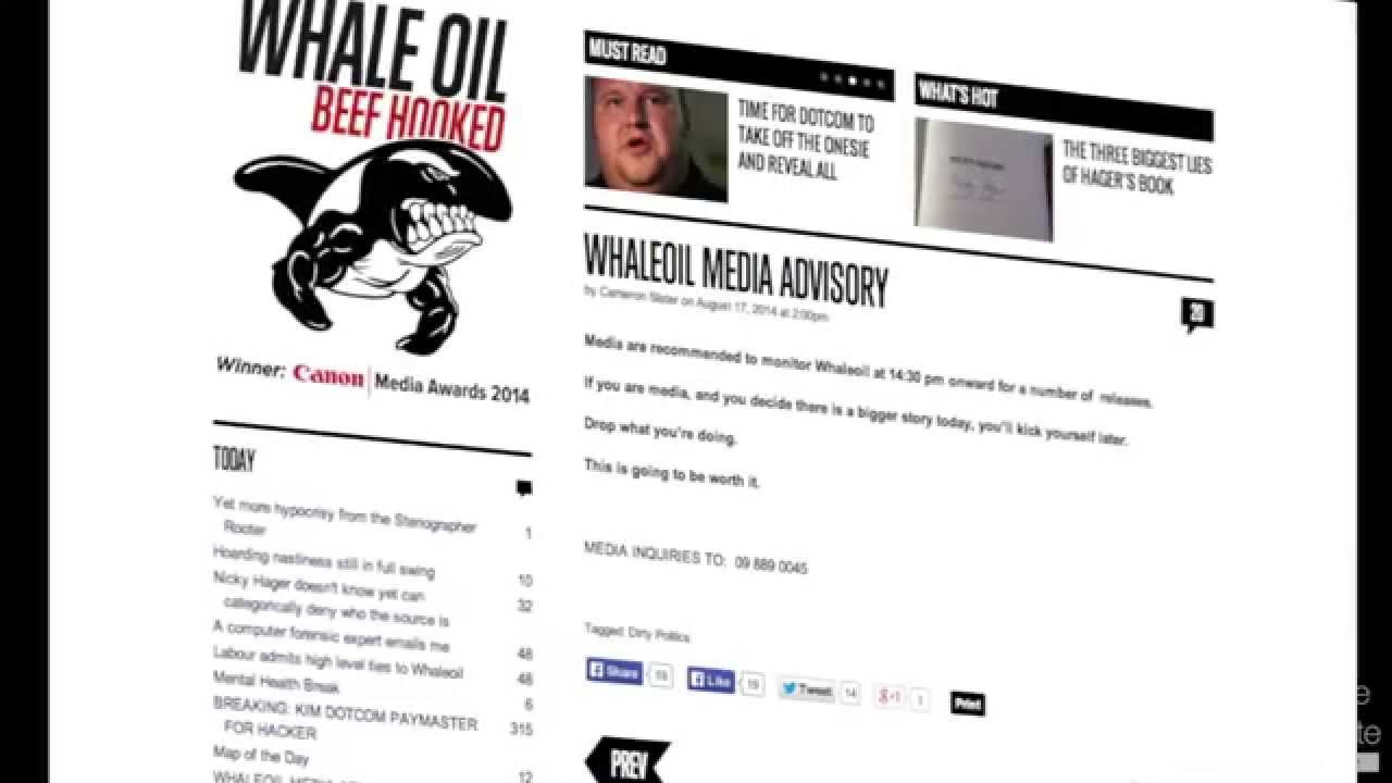 Did Dotcom Hack Cameron Slater's Emails? - The Beehive Mandate