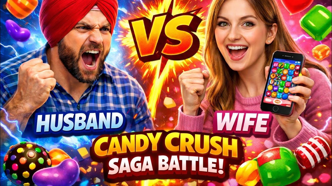 husband vs wife Candy crush saga live punjabi gameplay