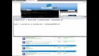 Restore MySQL using PuTTy SSH