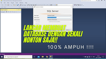 Cara Membuat Database Dengan SQL Server Management Studio