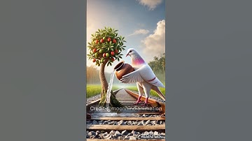 🐦 Big Pigeon Saves Plum Tree 🌳 | Watering on Hot Railway Track 🚉 | Heart Touching AI Video #shorts