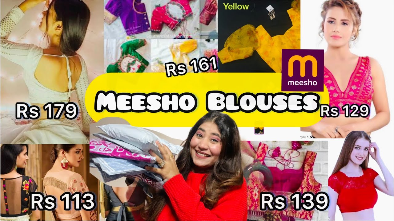 Meesho Cheapest Blouses😍Tryon | designer blouses| divyamongia - YouTube