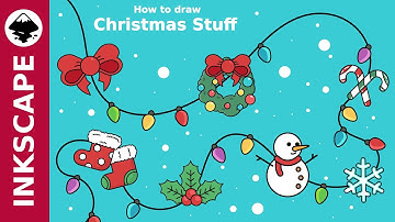 Inkscape Tutorial: How to draw Christmas Stuff