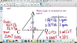 4 4 Proving Triangles Congruent SSS,SAS