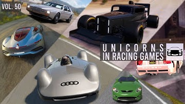 50 Cars You RARELY See in Games - Unicorns in Racing Games (50th Volume Special)