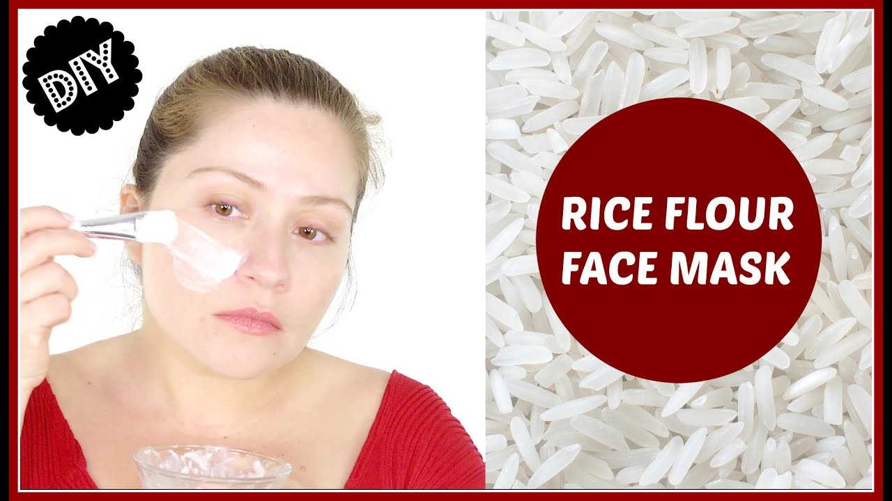 Rice flour egg white face mask