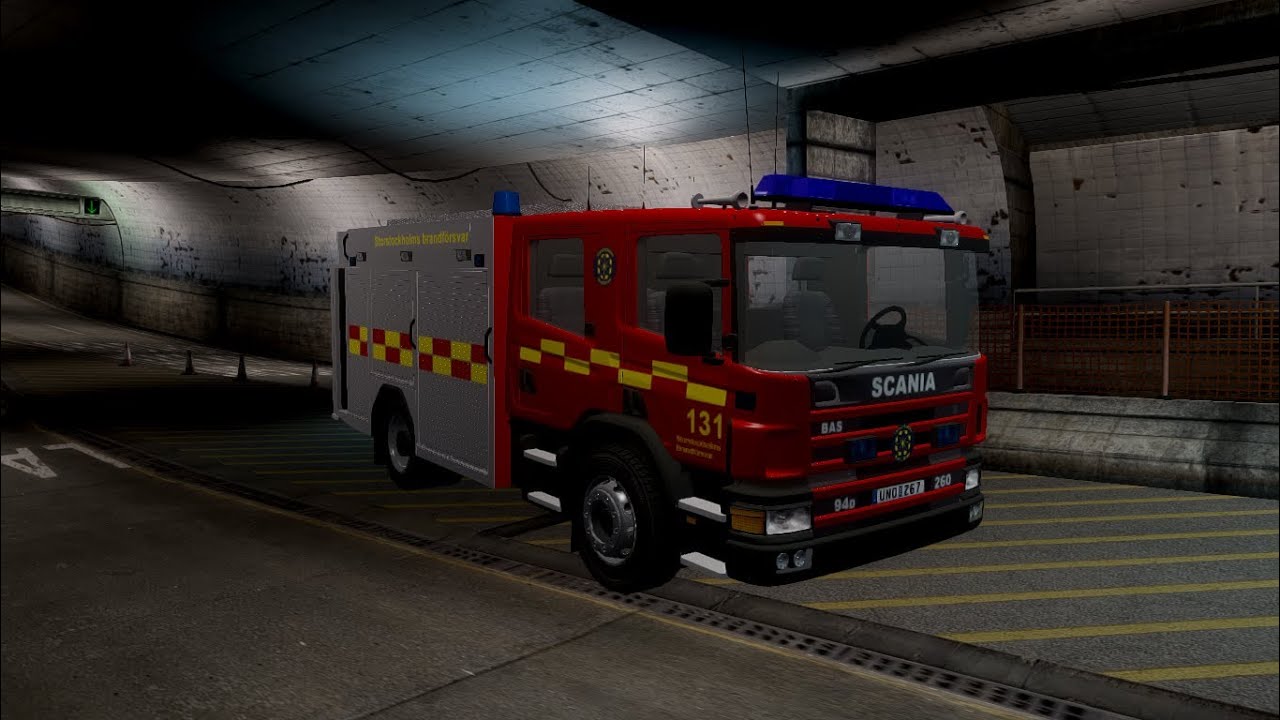 Gta Iv Scania 94d 260 Bas1 Greater Stockholm Fire Brigade Youtube