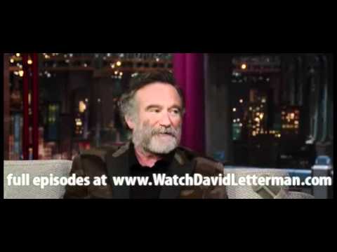 Robin Williams in Late Show with David Letterman M...