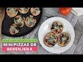 MINI PIZZAS DE BERENJENA | Berenjena a la plancha | Pizzas de berenjena al microondas