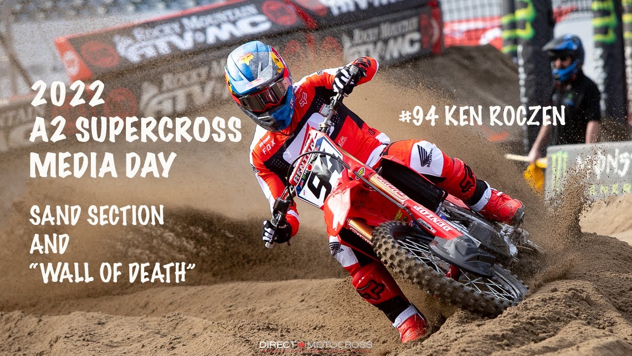 2022 Anaheim 2 Supercross Media Day Sand Section and the