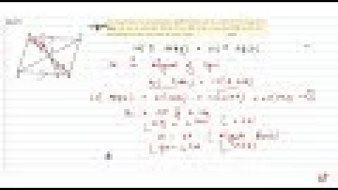 The diagonals of a parallelogram `A B C D` intersect at a point `Odot` Through `O` , a time is ...