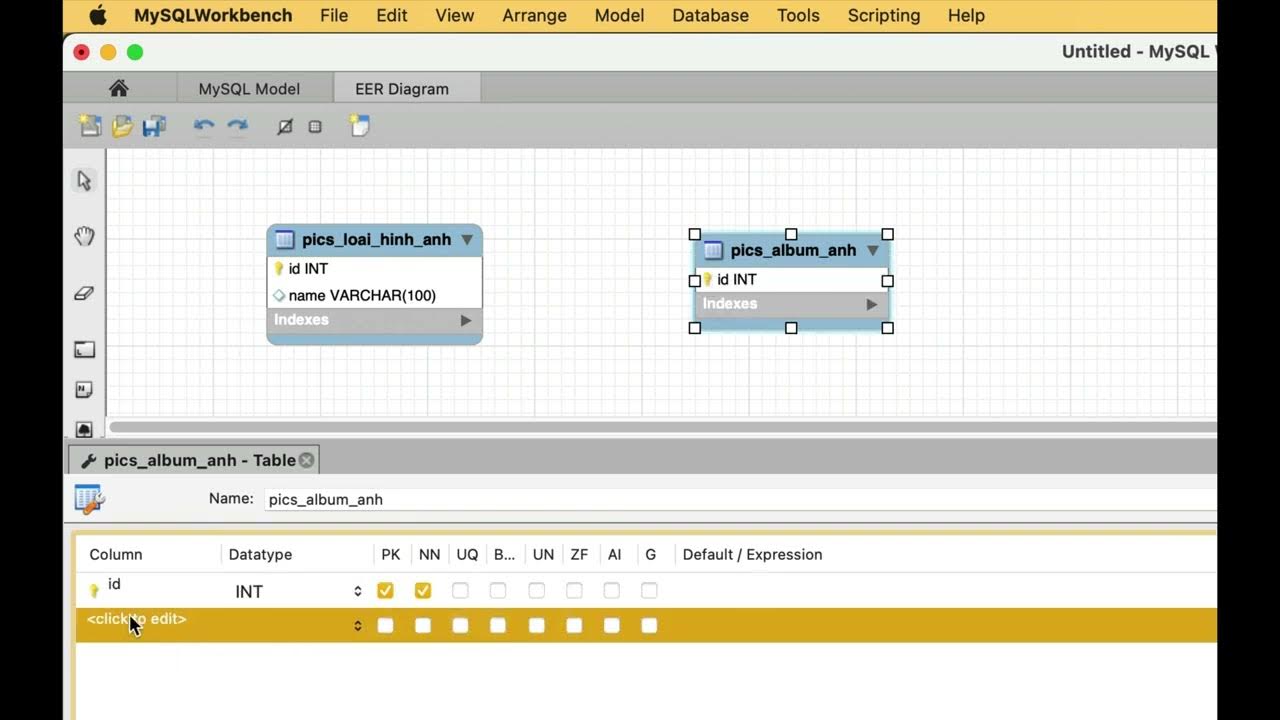 Huong dan tao csdl workbench youtube