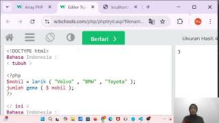 Belajar Array PHP di W3Schools