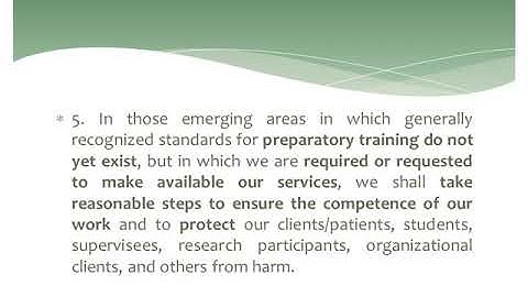 PAP Code of Ethics Part 3