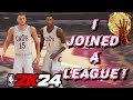 I joined a league   my team and experience  nba 2k24 mynba online