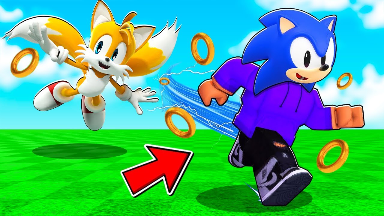 FIQUEI SUPER RÁPIDO E VIREI O SONIC NO ROBLOX!! (Sonic Speed Simulator) 