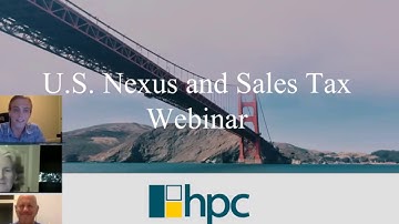 U.S. Nexus and Sales Tax Webinar