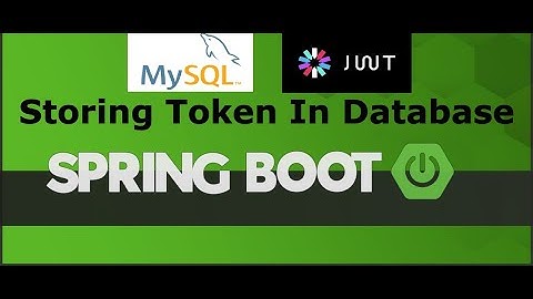 Generate Token And Storing It Into Database (MYSQL) | Password Encryption | Springboot | JWT