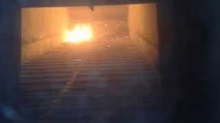 Inicio del fuego horno 2  de la PVE  Febrero 2014