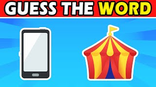 Guess Word By Emoji 🎮🤔 35 Word Emoji Quiz Challenge