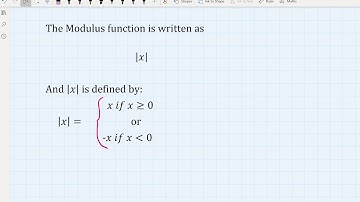An Introduction to the Modulus function