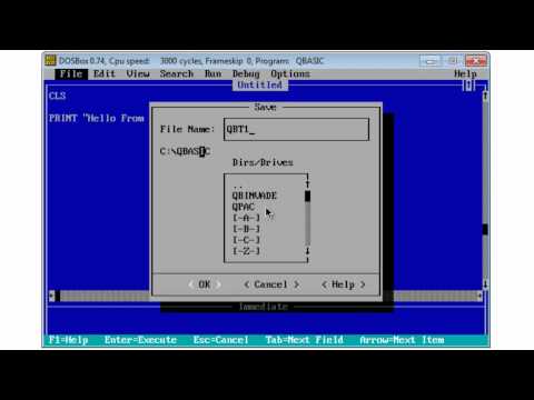 Quickbasic 4.5 Vista