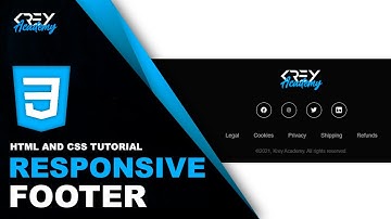 😮👉Cómo hacer un FOOTER RESPONSIVE con HTML y CSS✅