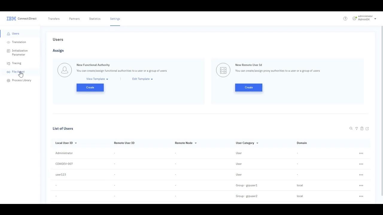 IBM Connect:Direct Web Services Accessing File Agent Basic
