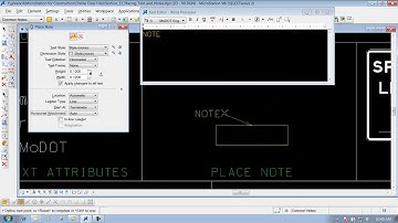 MicrostationV8I SS4 12.2 Place Note