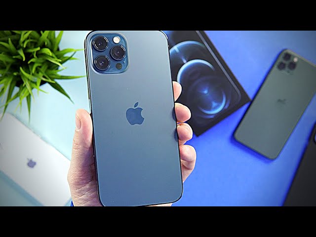 Apple iPhone 12 Pro Max Pacific Blue Unboxing - Simple and Fast