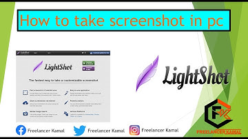 How to take #screenshot in pc by #lightshot software I#download #FreelancerKamal