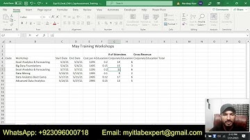 Exp19_Excel_Ch01_CapAssessment_Training | Excel Chapter 1 Capstone Assessment – Training