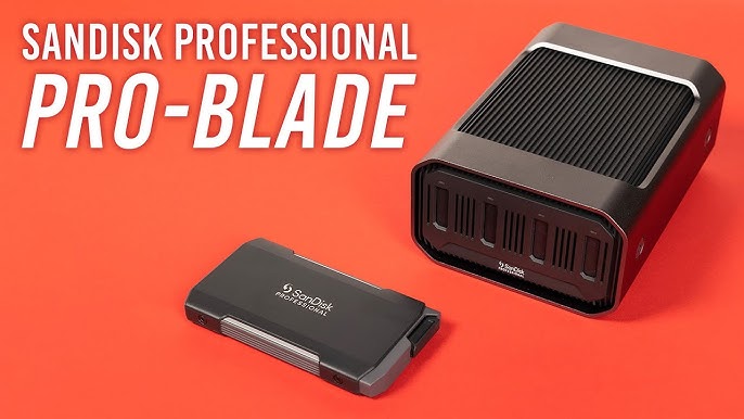 Kondor Blue Pro-Blade SSD Handle For SanDisk USB-C Recording, Raven Bl