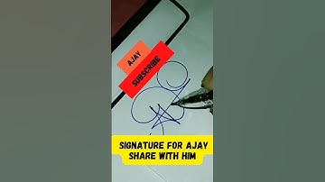Ajay | Amazing Signature | Signature | Style | #shorts