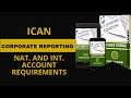 Ican  lecture on professional  cr    national and international account requirements