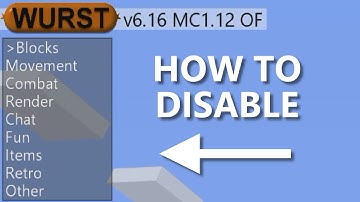 How To Disable TabGUI - Wurst Client