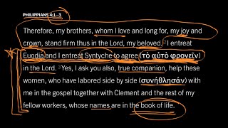 How Pervasive Is Paul’s Concern with Conflict in the Church? Philippians 4:2–3, Part 1